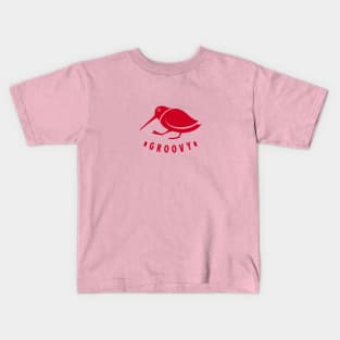 Woodcock got the groove. Minimal, Stylized flat design Kids T-Shirt